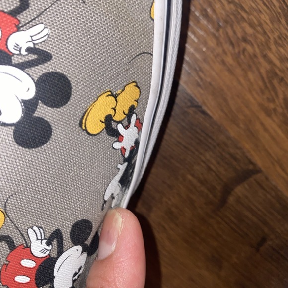 Vans Slip On X Disney‎ Mickey Mouse Size M11/W12.5 Slip On Gray Shoes Sneakers - Picture 13 of 13